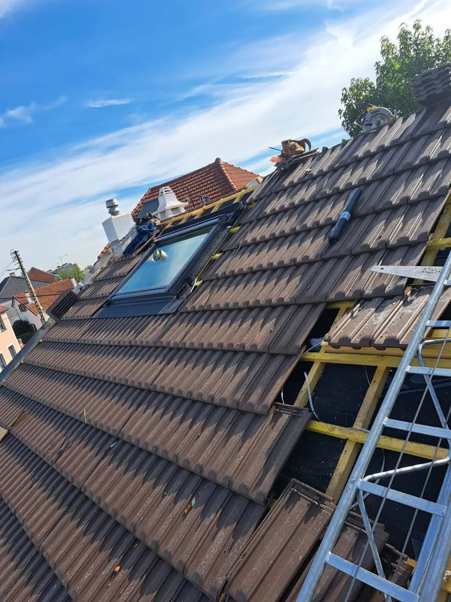 Toiture rénovée avec Velux